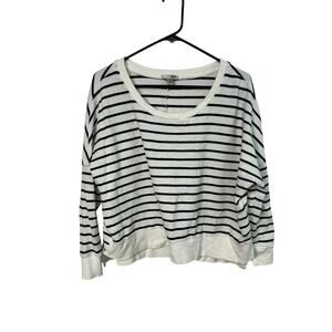 Amuse‎ Society Stripe Boxy Slouchy Sweater S Coastal Chic Beachy Layer